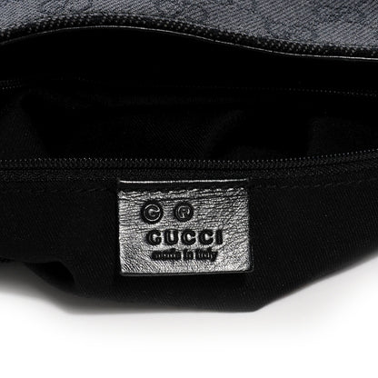 Gucci Denim Monogram Capri Chain Shoulder Bag Black 6 of 7