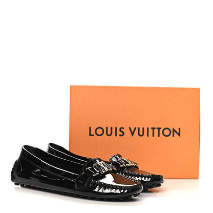 Louis Vuitton Patent Calfskin Oxford Loafers 40 Black 9 of 9