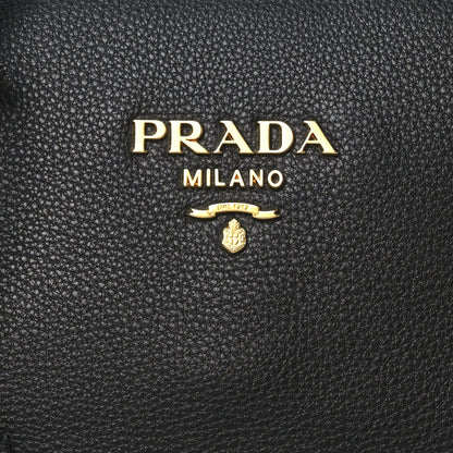 Prada Vitello Daino Small Tote Black 8 of 10