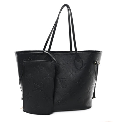 Louis Vuitton Empreinte Monogram Giant Neverfull MM Black 2 of 12
