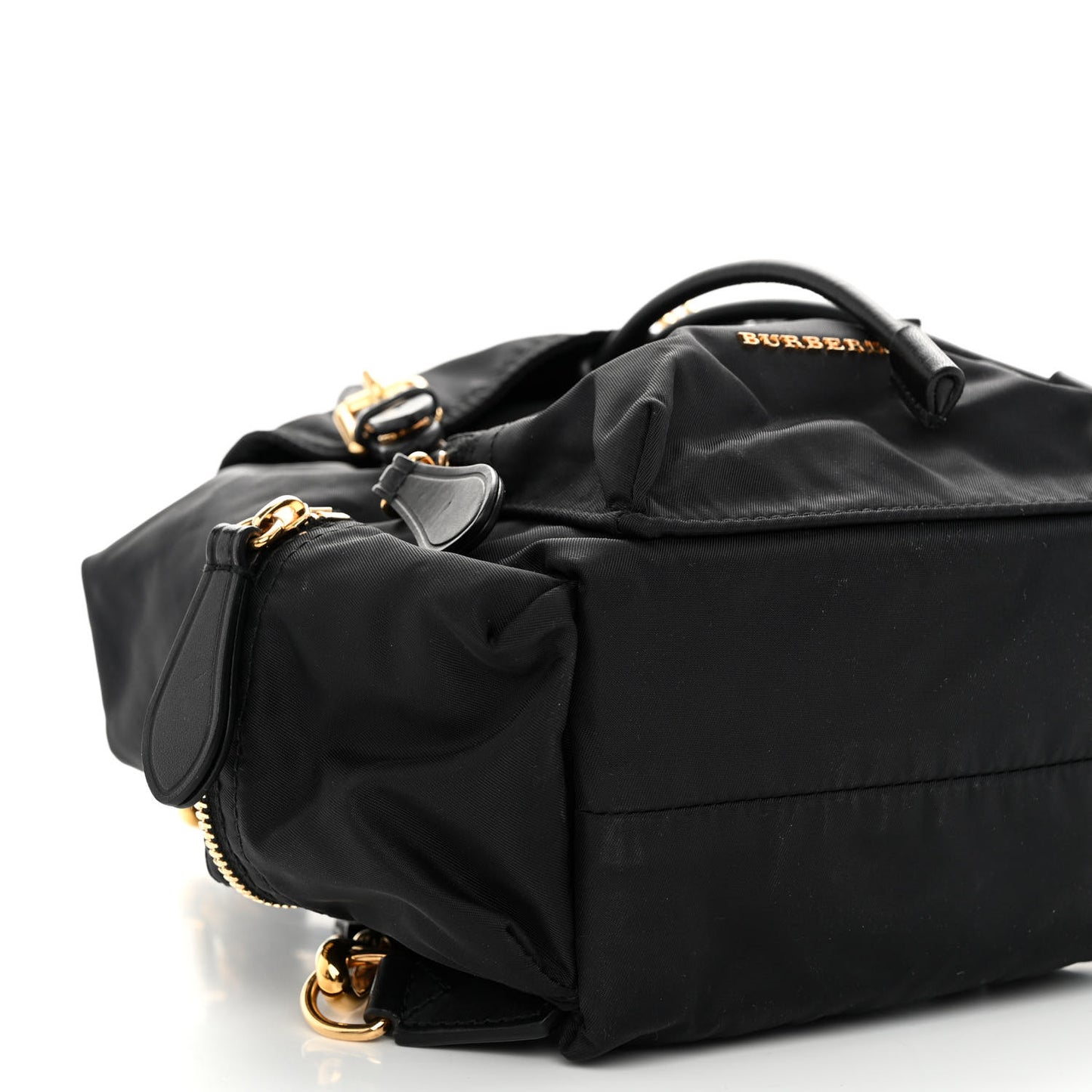Nylon Small Crossbody Rucksack Backpack Black