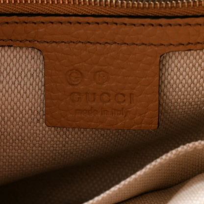 Gucci Pebbled Calfskin Medium Soho Flap Crossbody Camelia 6 of 9