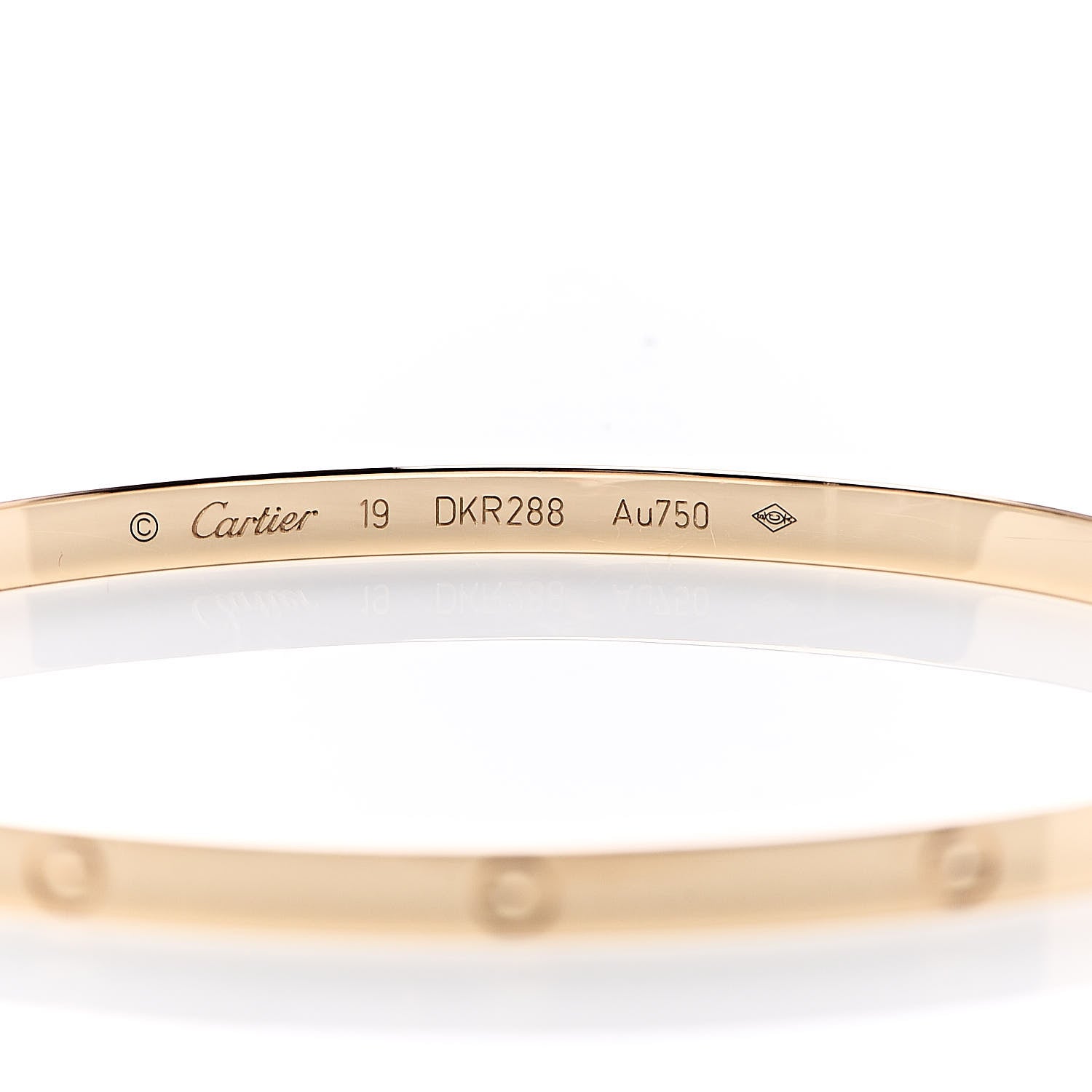 Cartier 18K Yellow Gold Small LOVE Bracelet 19 5 of 7
