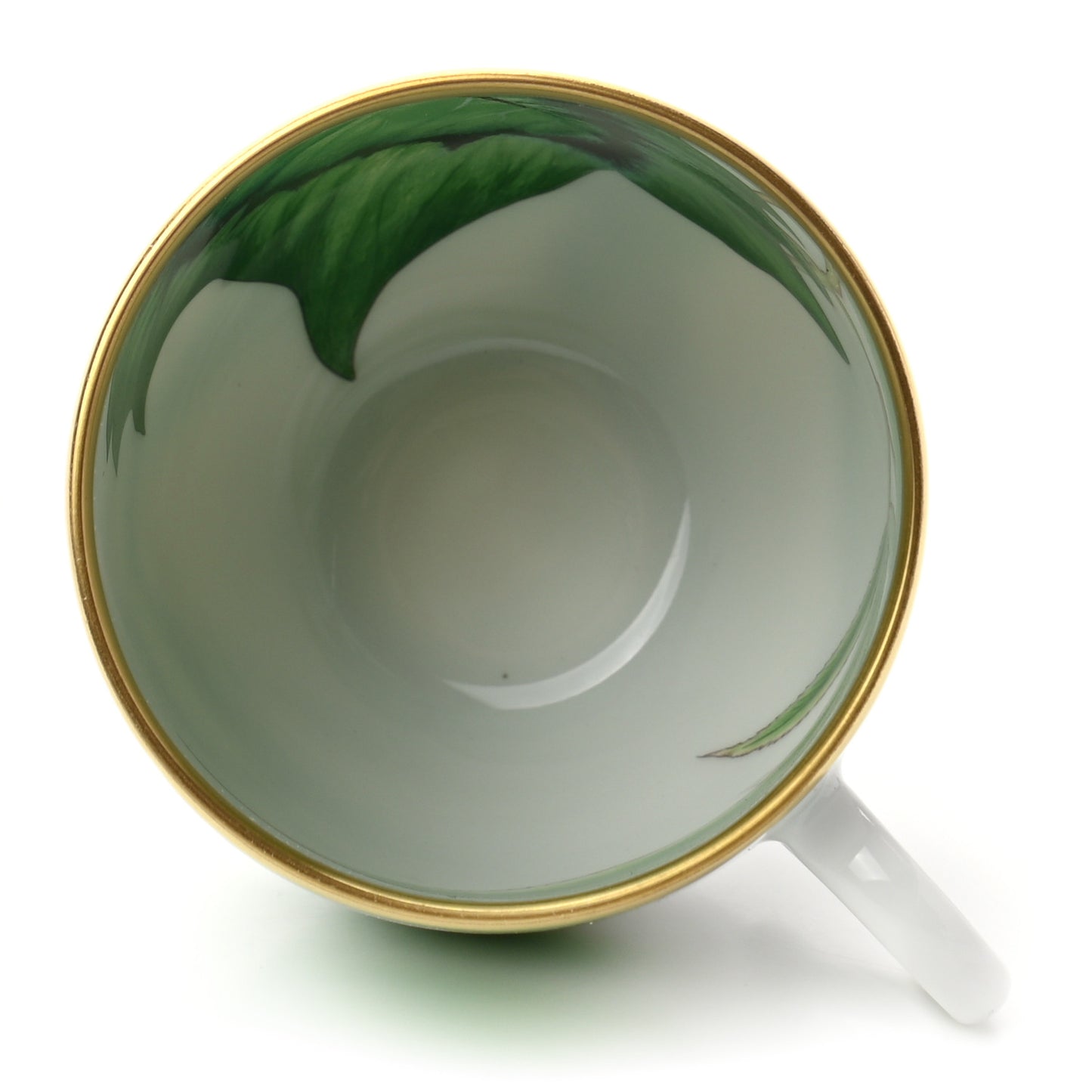 Porcelain Passifolia Coffee Cup And Saucer Set Of 2