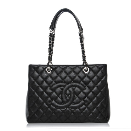 Chanel Caviar Quilted Grand Shopping Tote GST Black 1 of 8