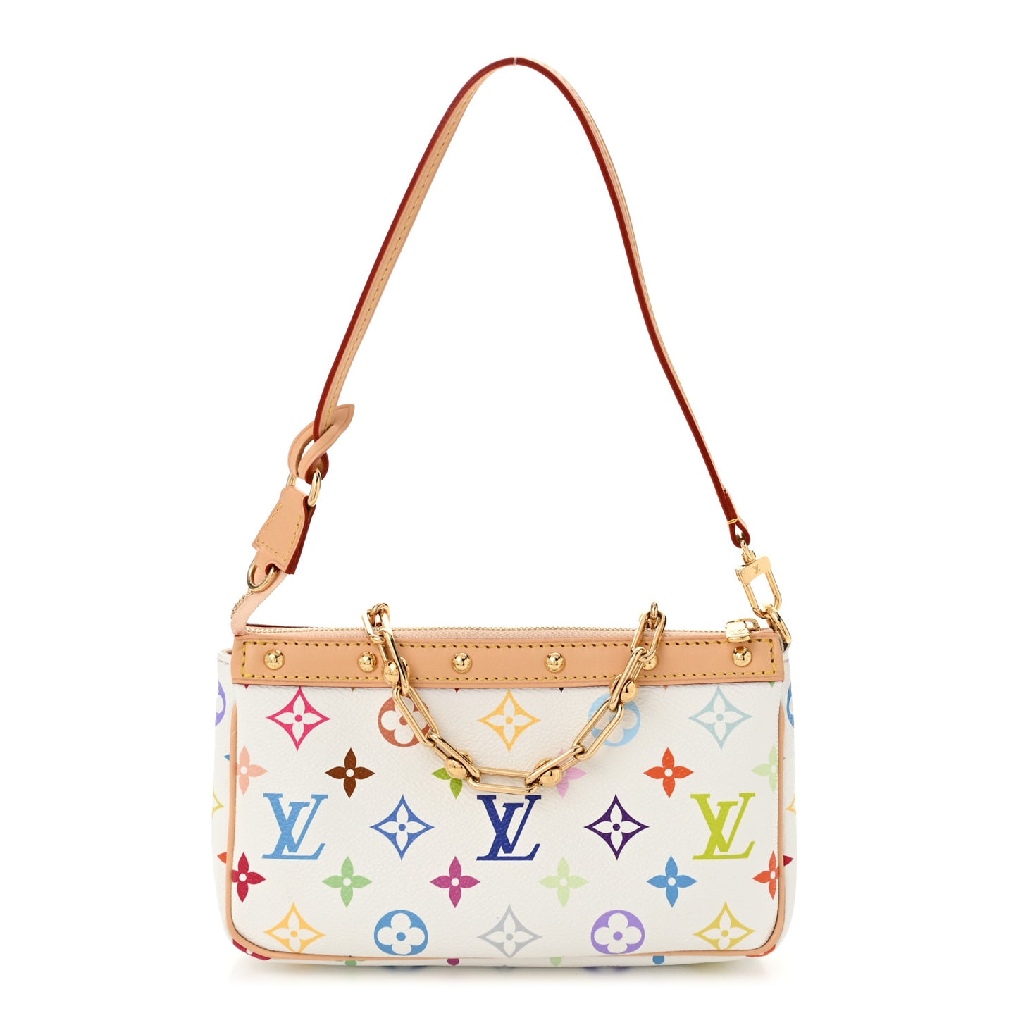 LV X TM Monogram Multicolor Pochette Accessories White