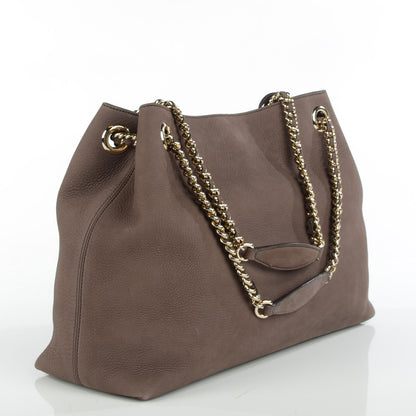 Gucci Vitello Range Medium Soho Chain Shoulder Bag Grey Field 3 of 7