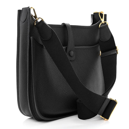 Hermes Taurillon Clemence Evelyne III PM Black 3 of 11