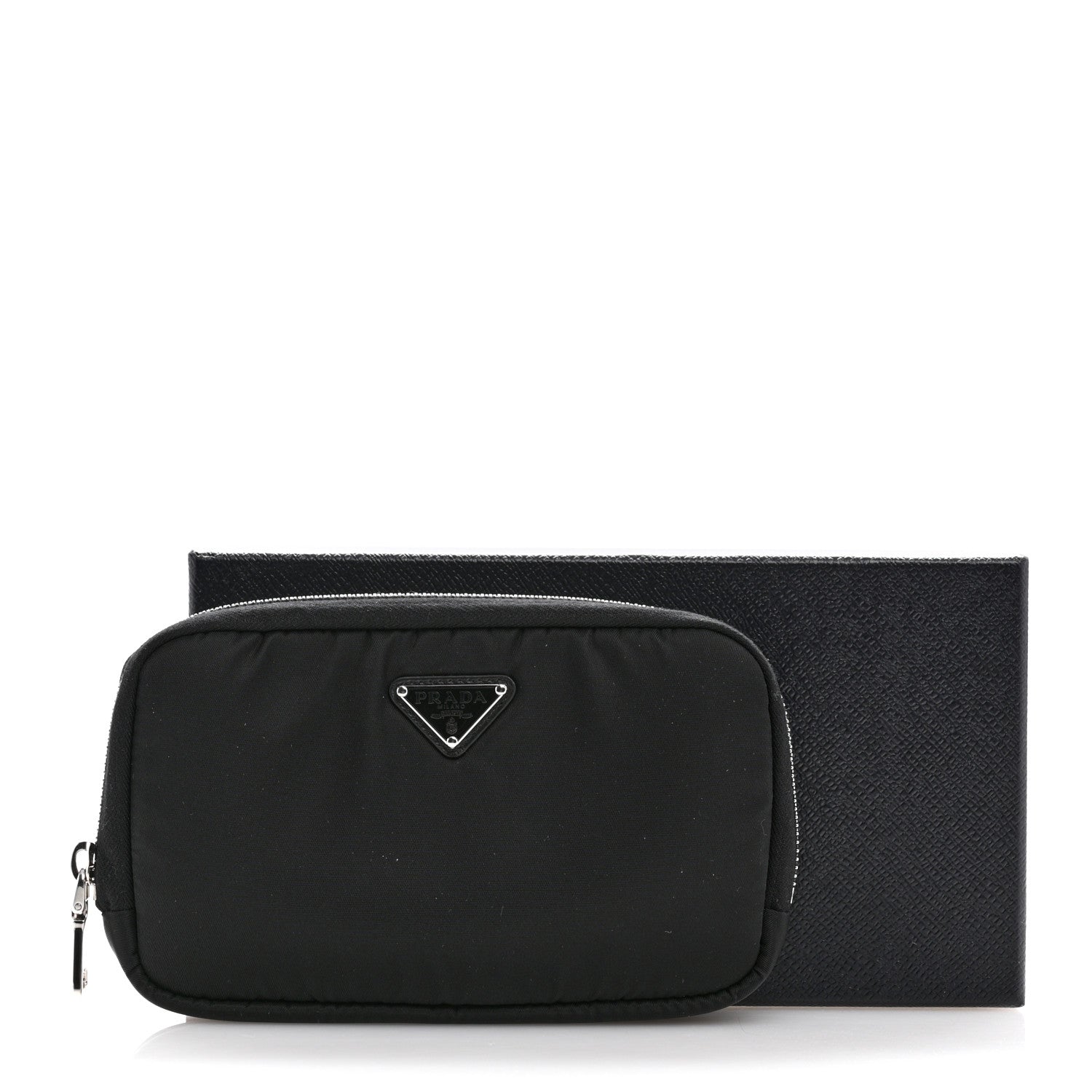 Prada Nylon Vela Cosmetic Pouch Black 9 of 9