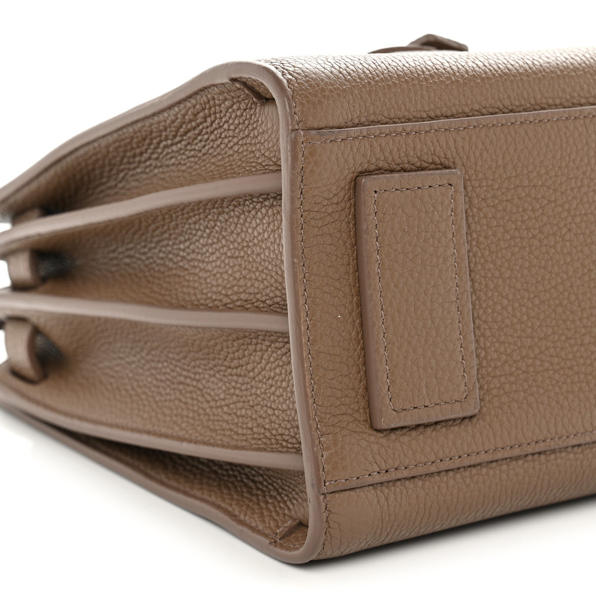 Grained Calfskin Baby Sac De Jour Souple Taupe