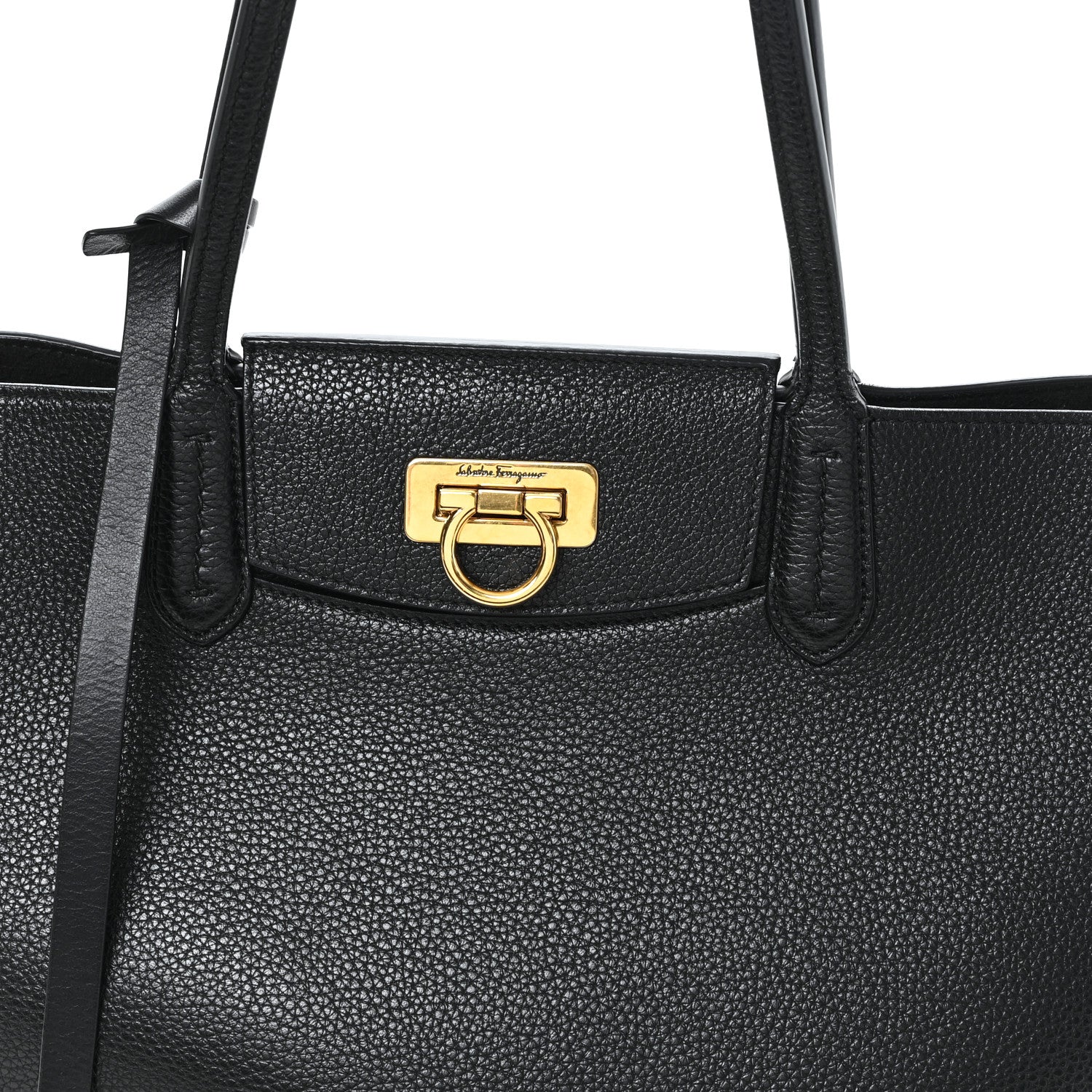 Salvatore Ferragamo Leather Travel Tote