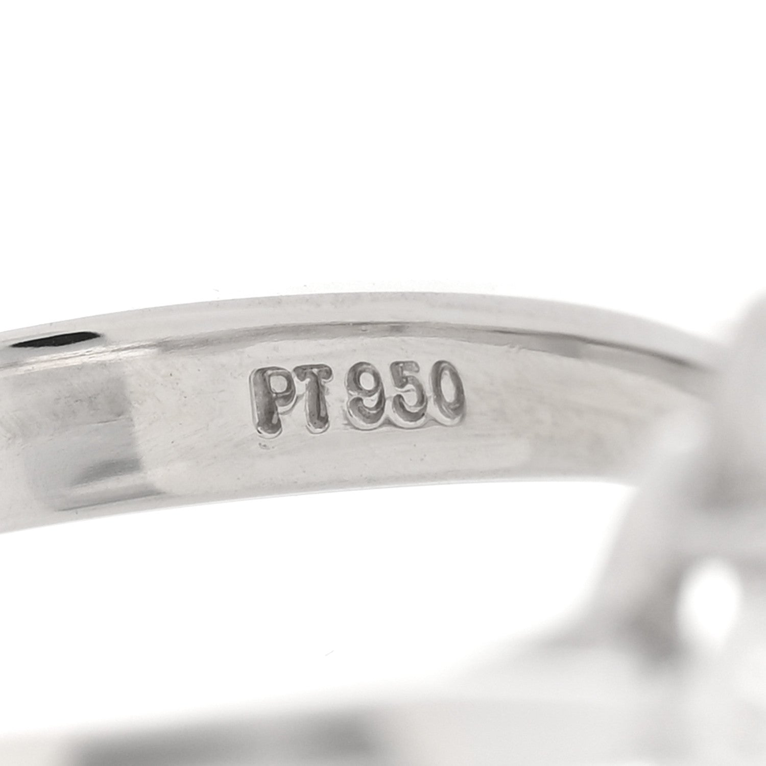 Tiffany Platinum Diamond Flower Ring 49 4.75 5 of 7
