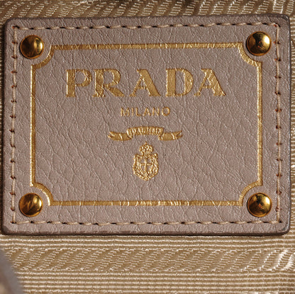 Prada Vitello Daino Side Zip Tote Pomice 7 of 10