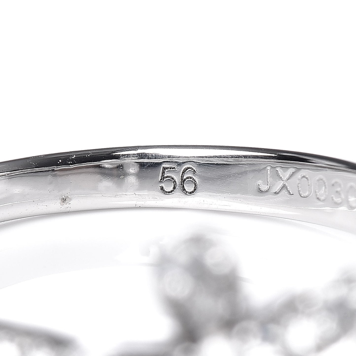 18K White Gold Diamond Socrate Ring 56 7.5