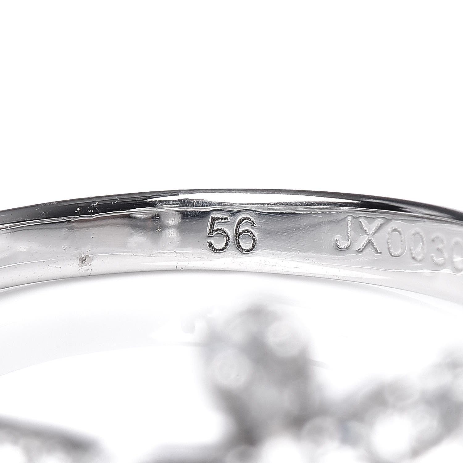 Van Cleef & Arpels 18K White Gold Diamond Socrate Ring 56 7.5 6 of 8
