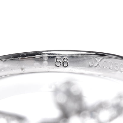 Van Cleef & Arpels 18K White Gold Diamond Socrate Ring 56 7.5 6 of 8