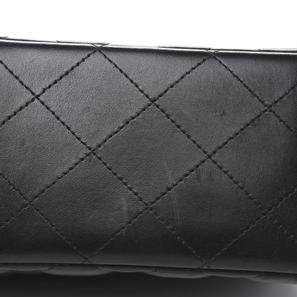 Chanel Lambskin Quilted Jumbo Double Flap Black 8 of 12