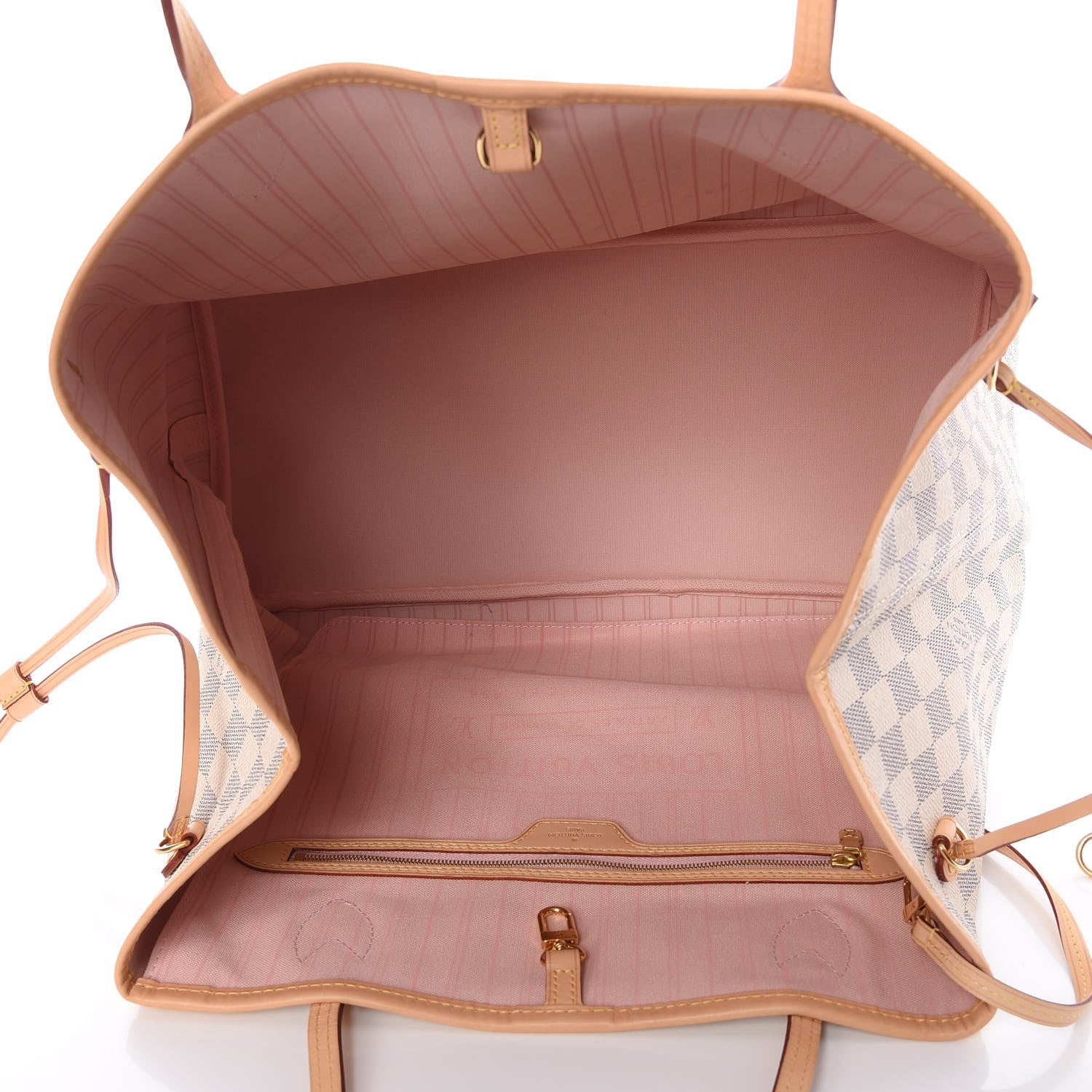 Louis Vuitton Damier Azur Neo Neverfull GM Rose Ballerine 5 of 8