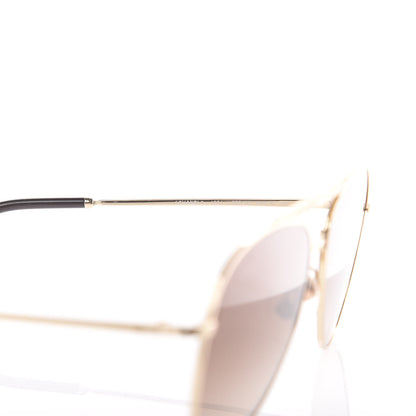 Chanel Aviator Metallic Pilot Sunglasses 4231 Gold 5 of 7