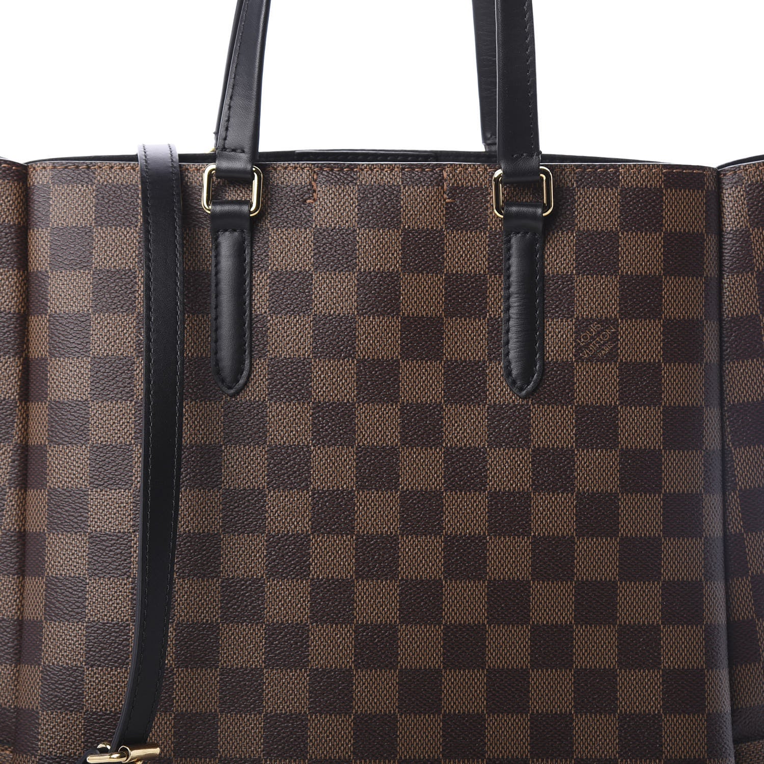 Louis Vuitton Damier Ebene Belmont MM Black 8 of 10