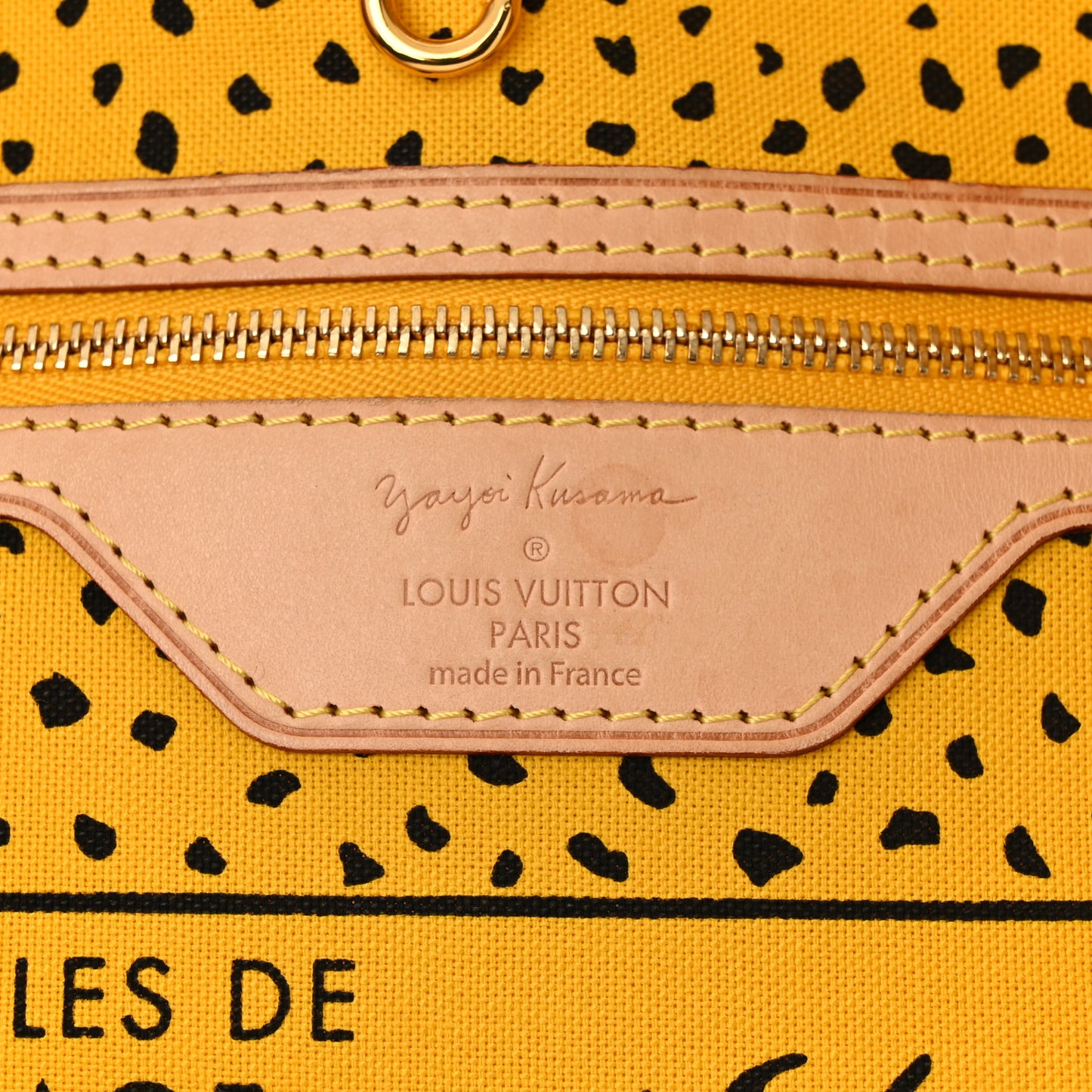 Monogram Kusama Waves Neverfull MM Yellow