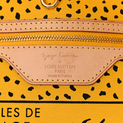 Louis Vuitton Monogram Kusama Waves Neverfull MM Yellow 6 of 9