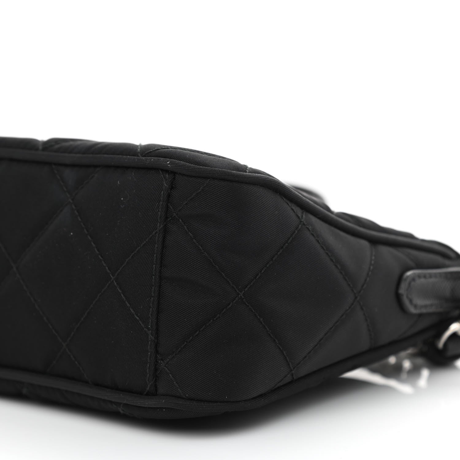 Prada Nylon Tessuto Impuntu Quilted Crossbody Bag Black 11 of 11