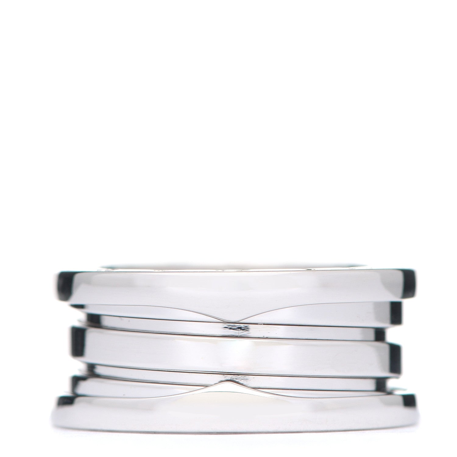 Bulgari 18K White Gold B.Zero1 Three-Band Ring 51 5.75 3 of 6