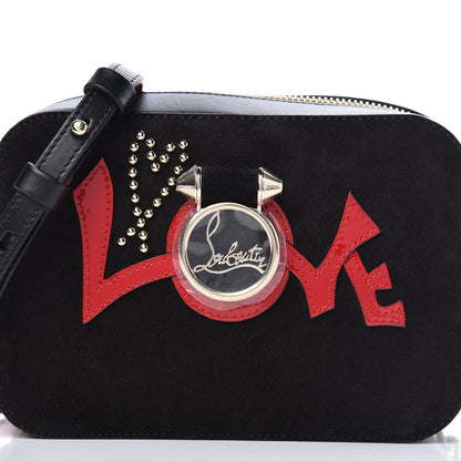 Christian Louboutin Suede Calfskin Love Rubylou Crossbody Black 8 of 11