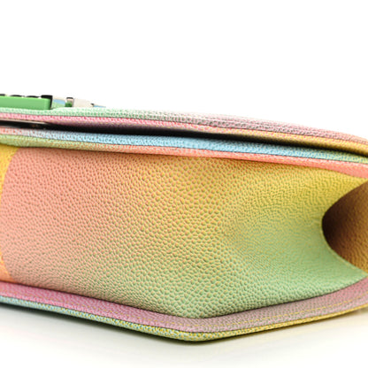 Chanel Caviar Quilted Medium Cuba Rainbow Boy Flap Multicolor 10 of 11