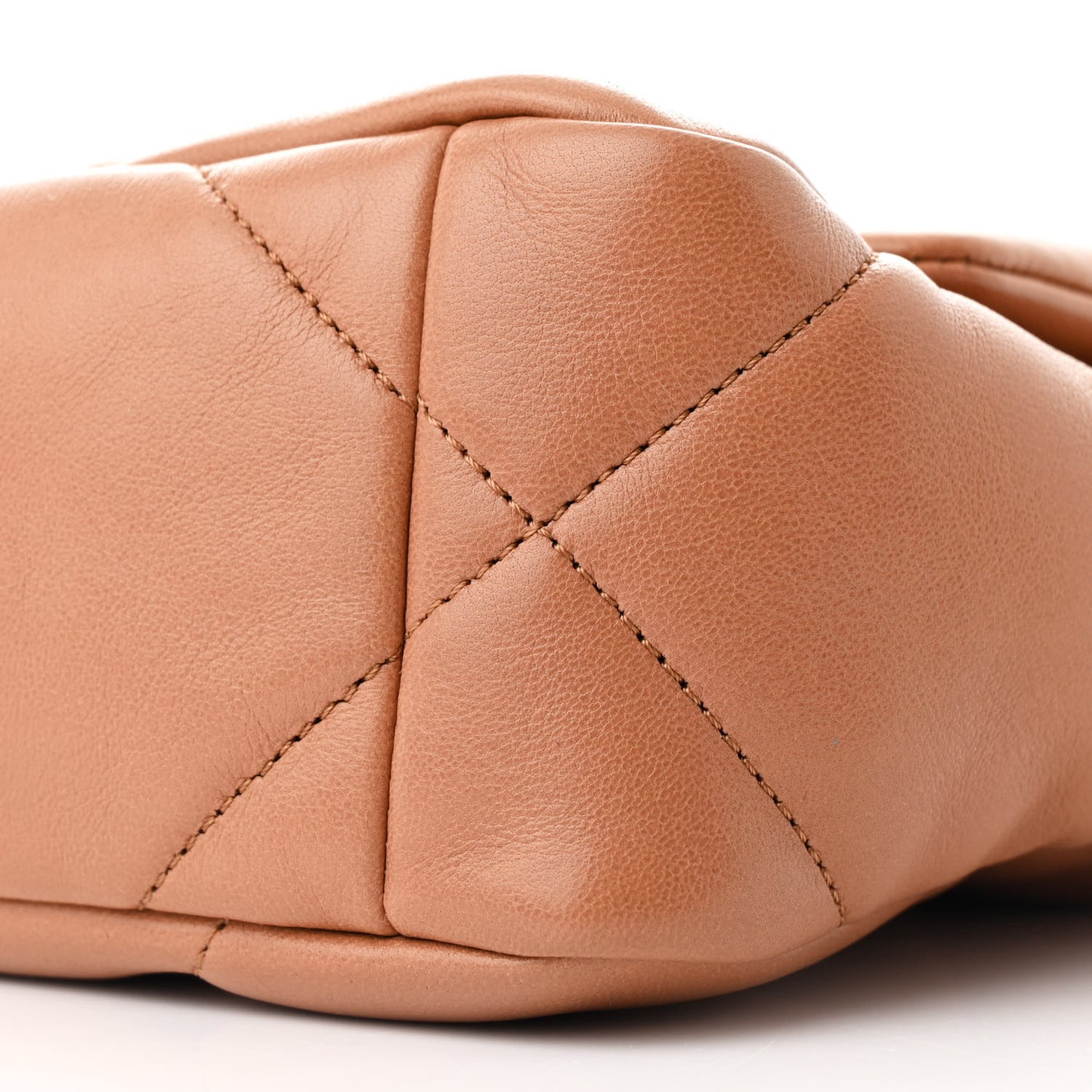 Lambskin Quilted Medium Chanel 19 Flap Brown