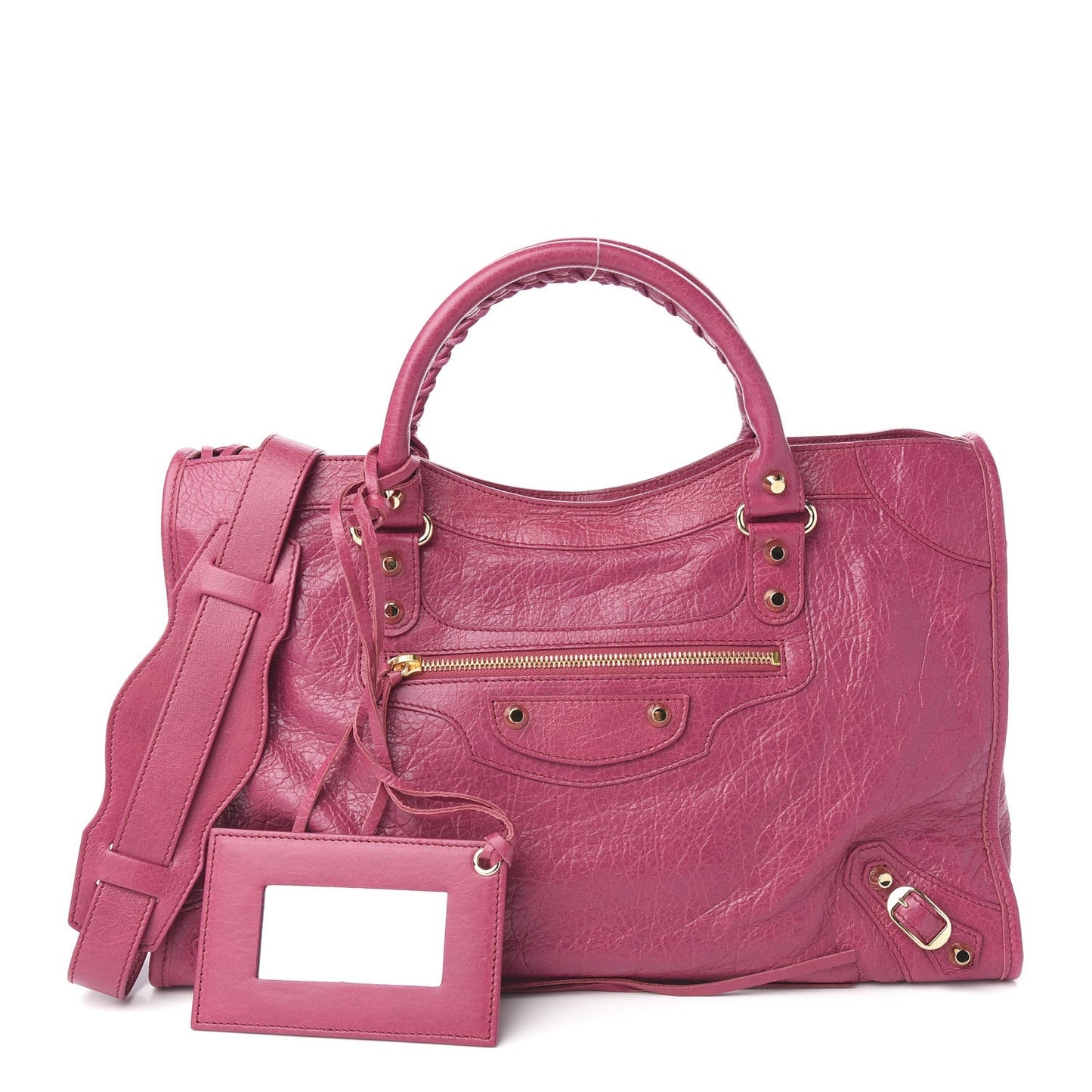 Agneau Classic Gold Hardware City Rose Dahlia