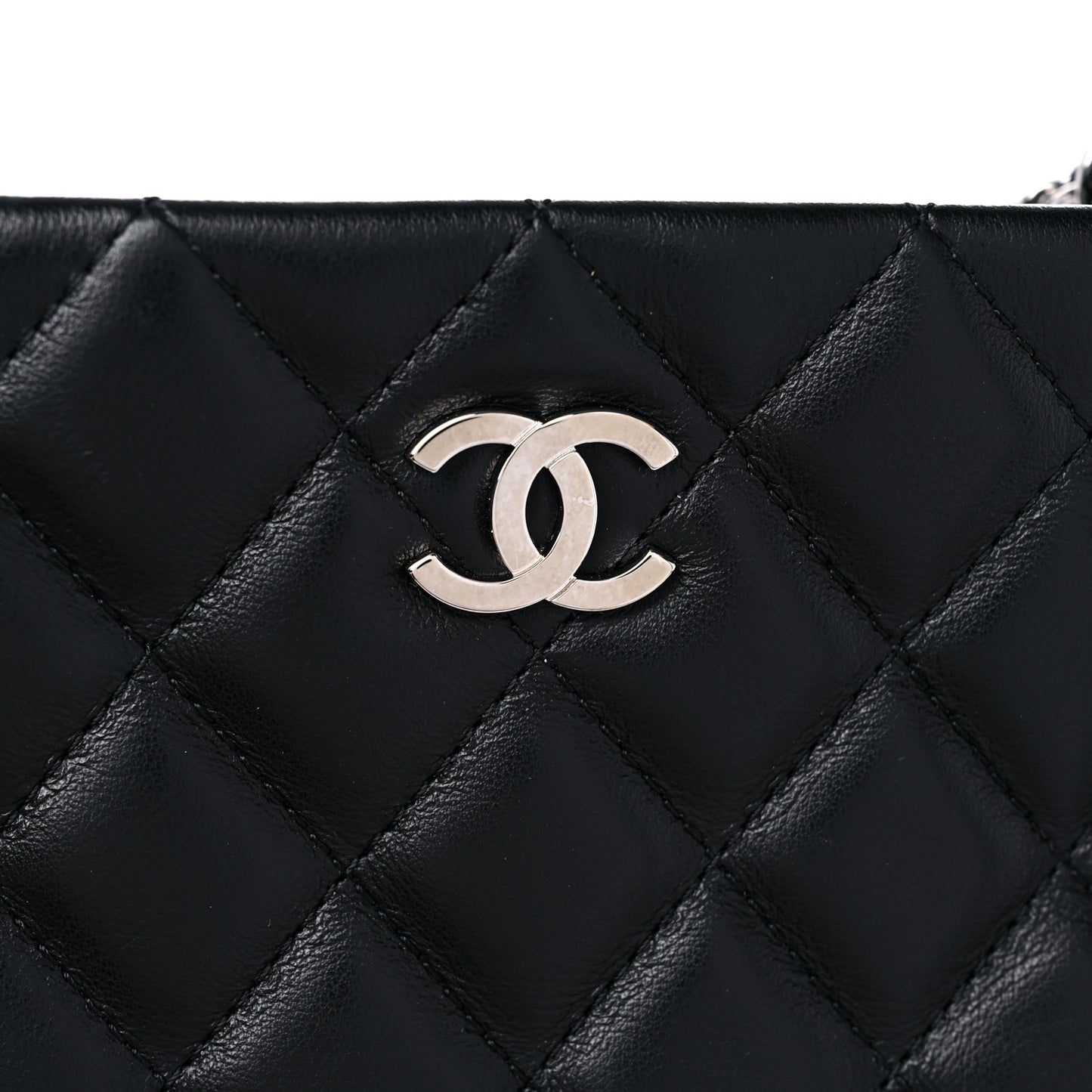Lambskin Quilted Crossbody Black