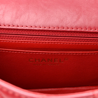 Chanel Aged Calfskin Quilted 2.55 Reissue Mini Flap Red 6 of 11