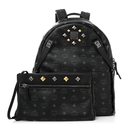 MCM Visetos Medium Stark Backpack Black 1 of 12
