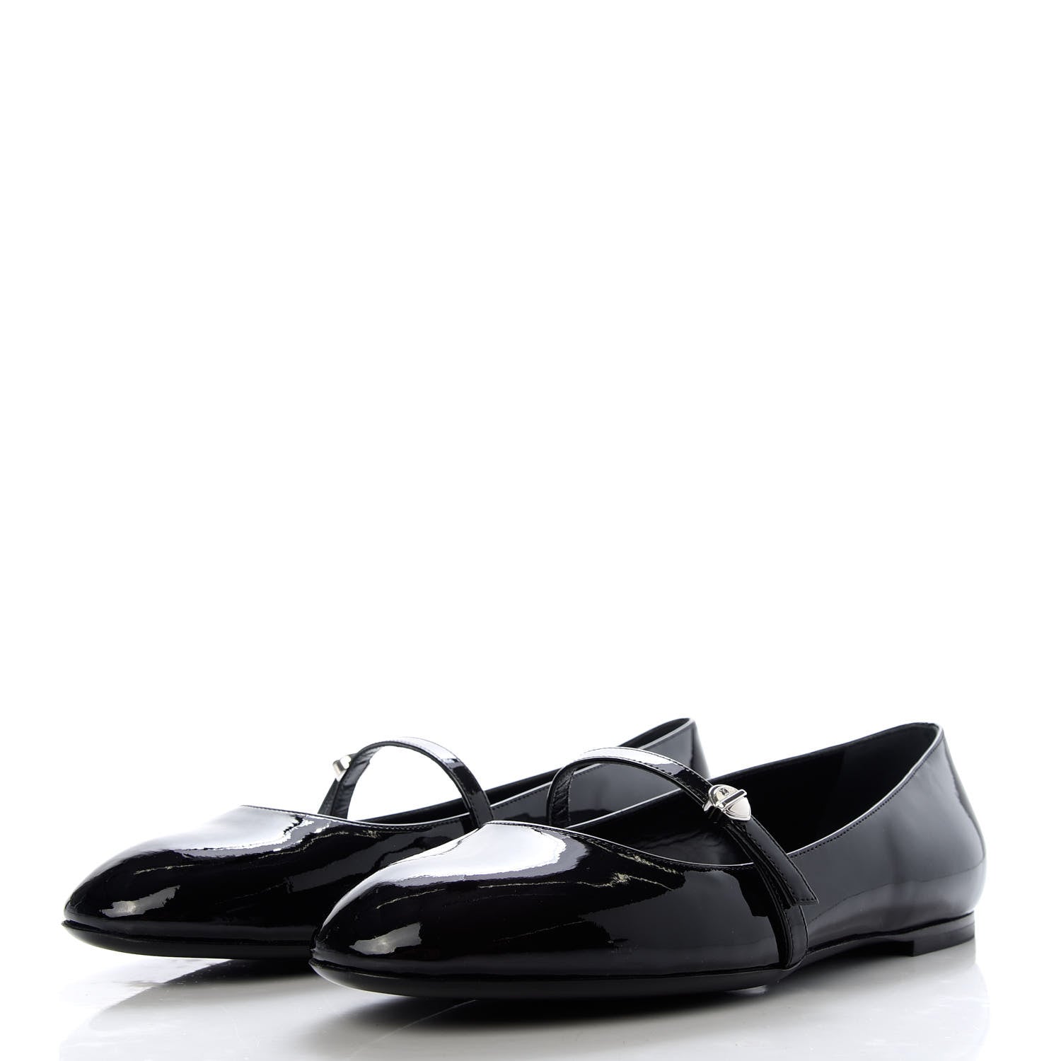 Louis Vuitton Patent Uniformes Ballet Flats 37.5 Black 3 of 10