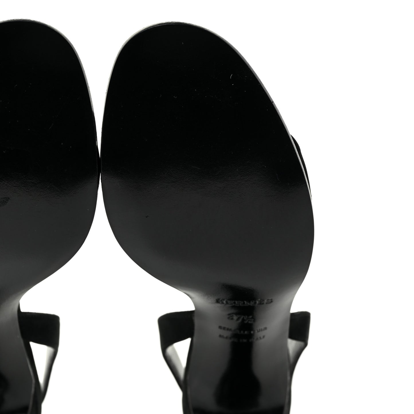 Suede Slingback Sandals 37.5 Black