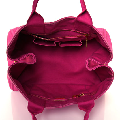 Prada Canapa Logo Shopping Tote Fuxia 5 of 18