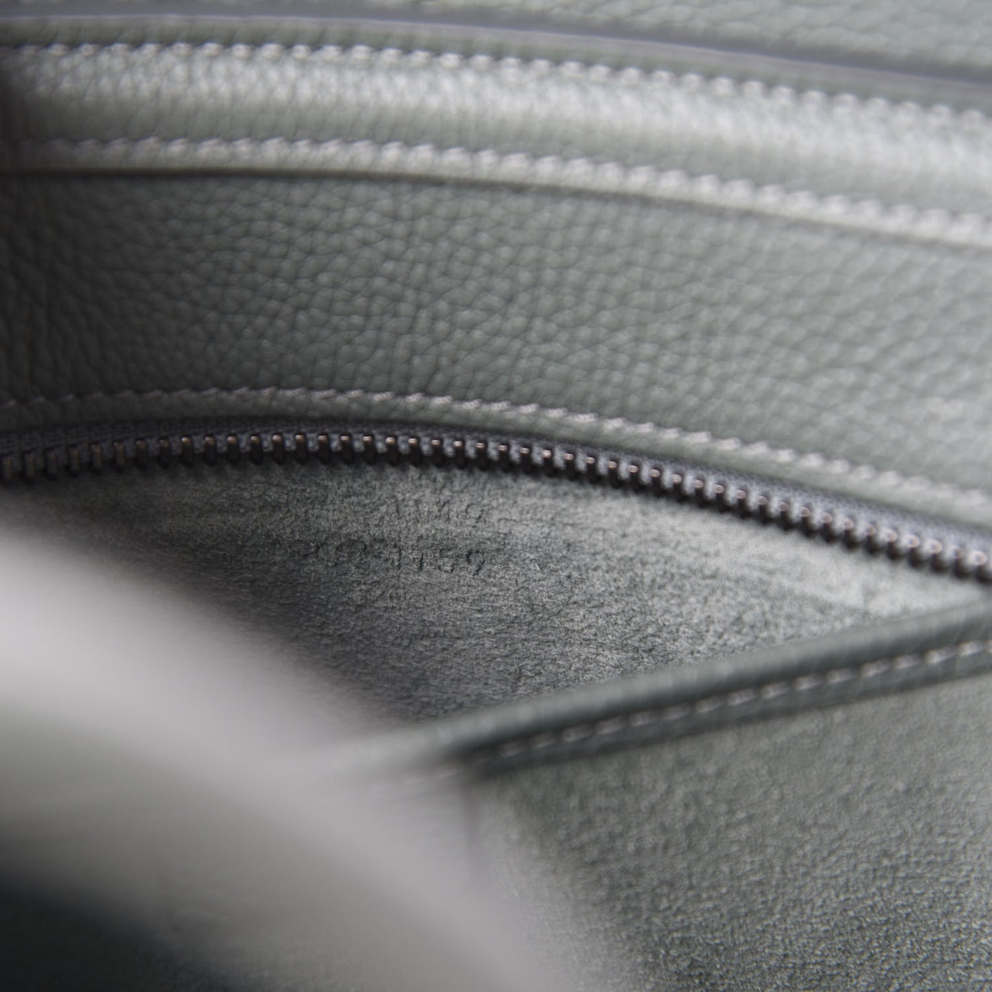 Drummed Calfskin Nano Luggage Celadon
