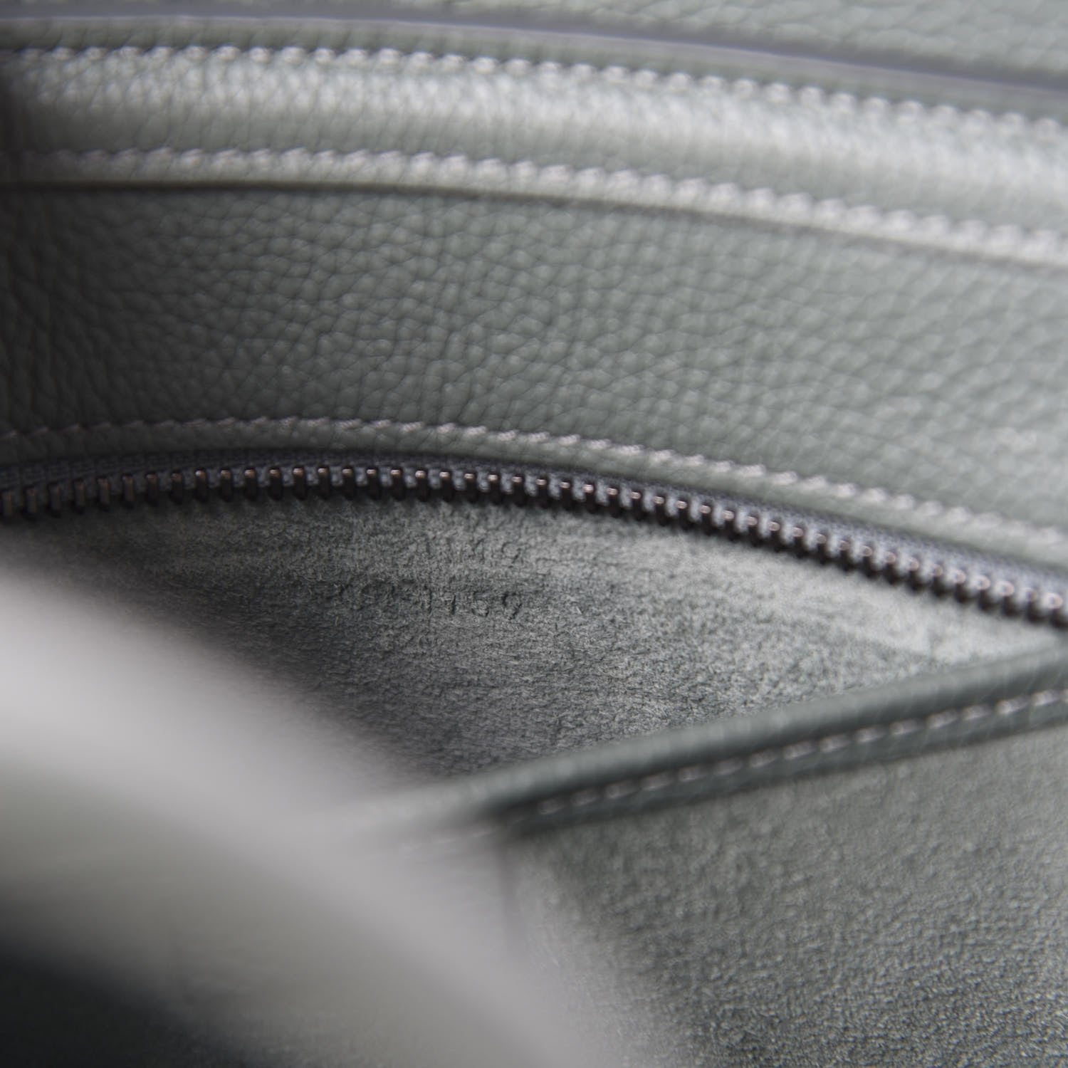 Celine Drummed Calfskin Nano Luggage Celadon 10 of 11