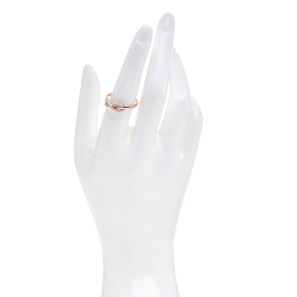 Tiffany 18K Rose Gold Diamond Infinity Ring 54 7 2 of 5
