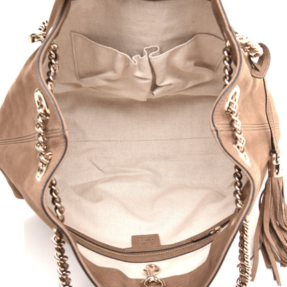 Gucci Vitello Range Medium Soho Chain Shoulder Bag New Fango 5 of 9