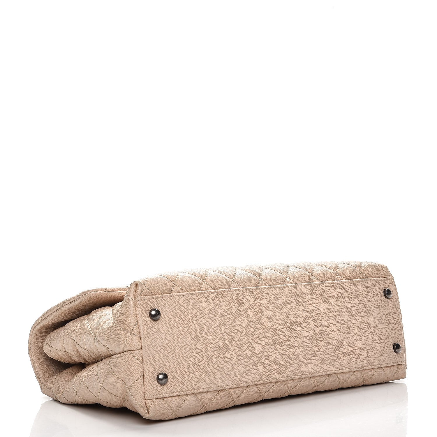 Chanel Caviar Quilted Medium Coco Handle Flap Light Beige 5 of 12