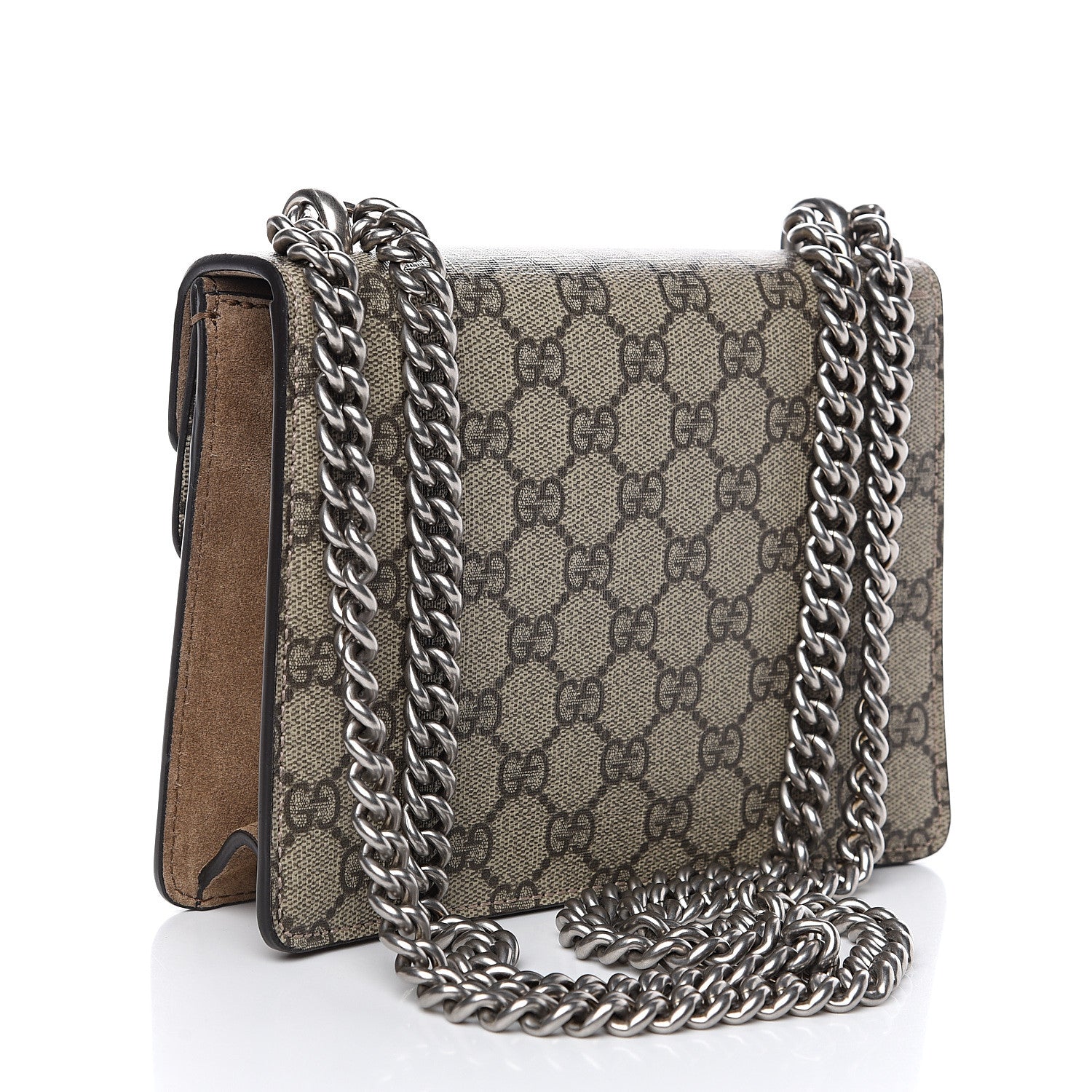 Gucci GG Supreme Monogram Mini Dionysus Shoulder Bag Taupe 2 of 11