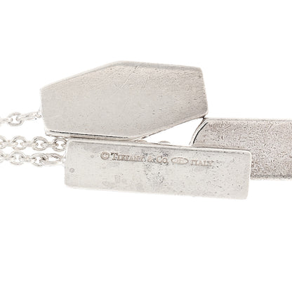 Tiffany Sterling Silver 1837 Triple Tag Lariat Necklace 4 of 4