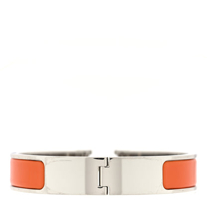 Hermes Enamel Narrow Clic Clac H Bracelet PM Orange 3 of 5