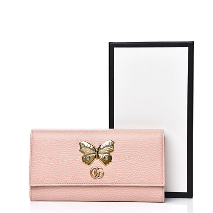 Gucci Dollar Calfskin Garden Continental Wallet Perfect Pink 8 of 8