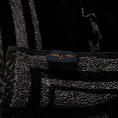 Louis Vuitton Cotton Monogram Eclipse Beach Towel Black 4 of 4