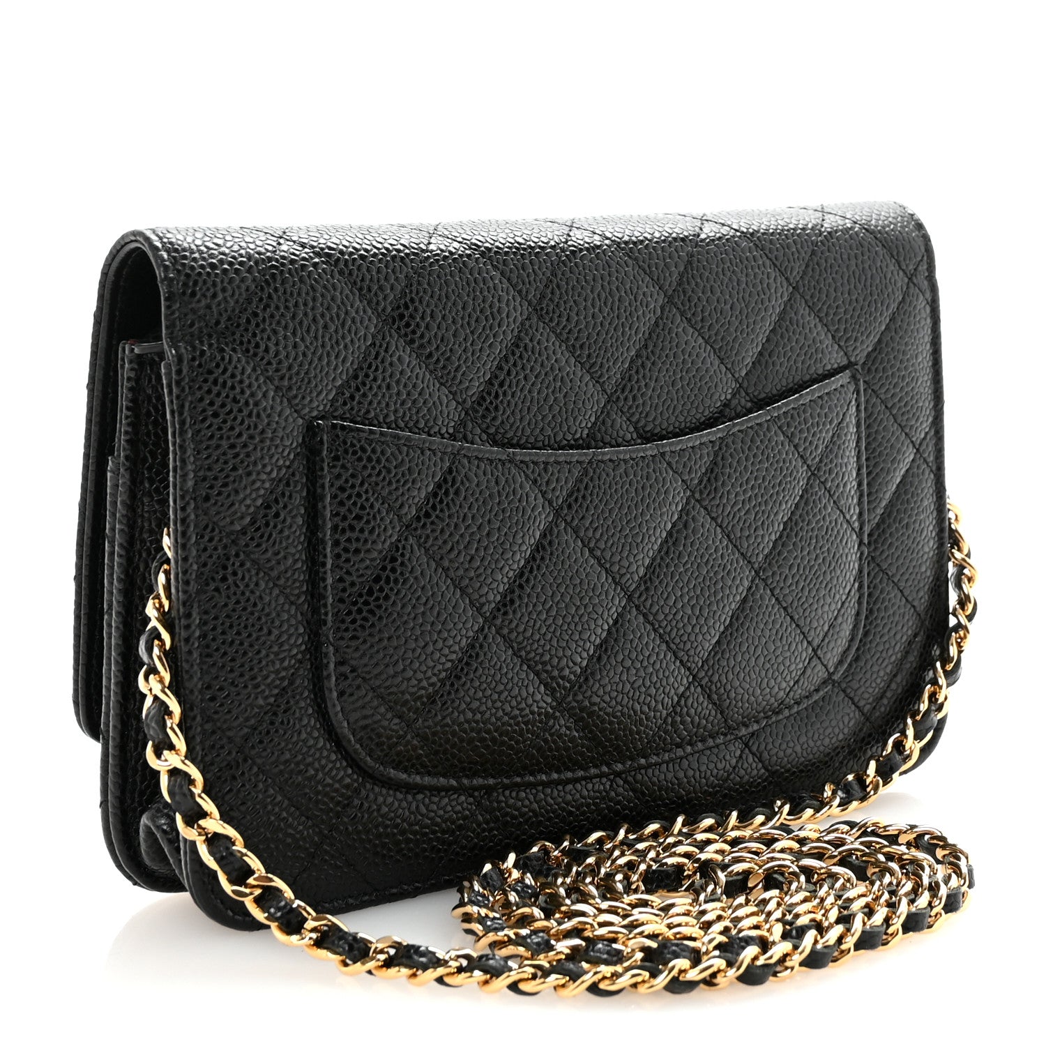 Chanel Caviar Quilted Wallet on Chain WOC Black 2 of 10