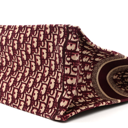 Christian Dior Oblique Large Book Tote Burgundy Multicolor 10 of 12